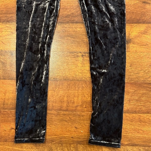 American Eagle High Rise Velour Leggings Size Medium Blue - Picture 3 of 5
